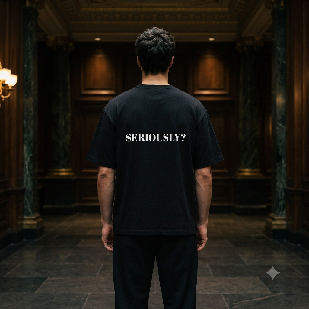 "SERIOUSLY?" Oversized T‑Shirt
