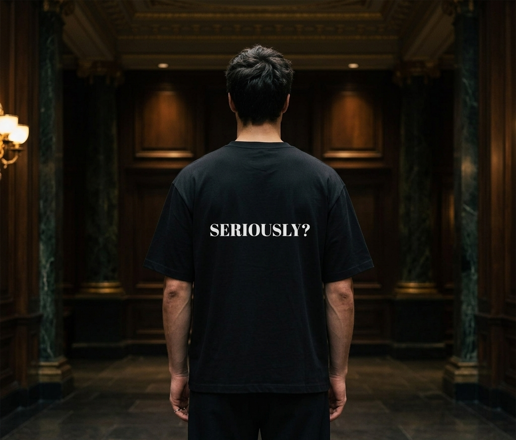 "SERIOUSLY?" Oversized T‑Shirt