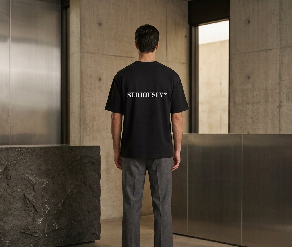 "SERIOUSLY?" Oversized T‑Shirt